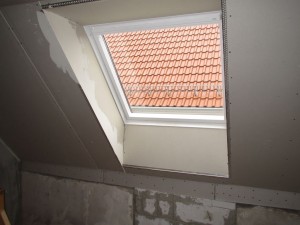 Dachfensterverkleidung, Trockenbau
